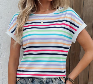 T-shirts à col rond surdimensionnés pour femmes |   Tissu tricoté en polyester/coton |   T-shirts à manches longues imprimés numériquement |   Vente en gros personnalisée B2B - Product Image 1