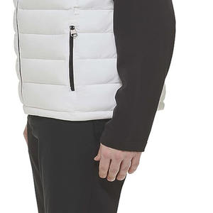 Gilet matelassé ultra-léger pour homme, coupe longue, col en V, 100 % coton, imperméable, coupe-vent et respirant, idéal pour le printemps et les occasions formelles - Product Image 5