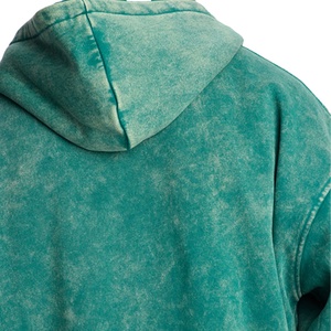 Conjunto de chándal vintage para hombre con cremallera, sudadera de felpa con lavado ácido y chándal de felpa de algodón grueso personalizado estilo streetwear - Product Image 4