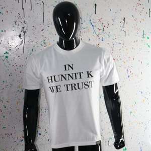 เสื้อยืดคอกลมสีขาวแบบกำหนดเอง หนา 300 GSM ผ้าฝ้าย 100% สกรีนลาย สตรีทแวร์ FZYPS SPORTS - Product Image 2