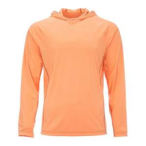 Vêtements de pêche décontractés pour hommes à manches longues, à capuche, séchage rapide, respirants, UPF50, 100% fibre de bambou, vêtements de pêche personnalisés pour l'extérieur, OEM/ODM - Product Image 4