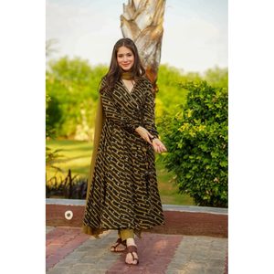 DANICA Masterd Green Rayon Suit Set para Mujer Código DE LA TD-108 - Product Image 5