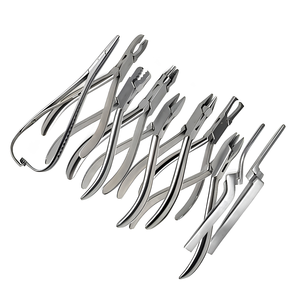 Lot de 10 instruments orthodontiques manuels en acier inoxydable à poignée ergonomique – Vente Flash - Product Image 5
