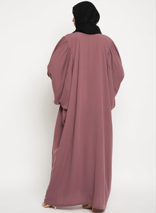 Wholesale Modest Dubai Beaded <b>Sequined</b> Long Sleeve Abaya Muslim Traditional Handmade Wedding Women Polyester Breathable V Neck - Product Image 6
