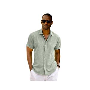 Camisa de Lino de Manga Corta para Hombre 2026, Estilo Casual con Botones y Cuello Clásico, Anti-Pilling, Ideal para Playa, Verano y Bodas - Product Image 5