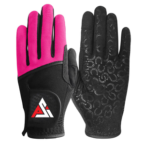 <b>Equestrian</b> Riding Gloves Best Summer Breathable Fabric Best Solid Silicone Grip Horse Riding Gloves for Outdoor Sports - Product Image 2