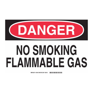 Panneau de signalisation Brady Danger Interdiction de fumer Gaz inflammable - Panneau de signalisation routière pliable imprimé UV réfléchissant pour la sécurité intérieure et extérieure - Product Image 1