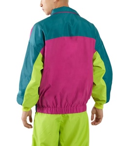 แจ็กเก็ตกันลมผ้าไนลอนโพลีเอสเตอร์100% ปรับแต่งได้สำหรับผู้ชายขนาดพิเศษแจ็คเก็ตกันลมมีตาข่ายสีตัดกัน - Product Image 2