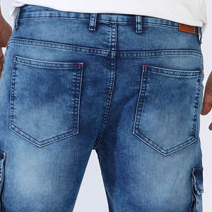 Shorts de Mezclilla para Hombre, Estilo Urbano Atemporal, Acabado Desgastado Vintage, Corte Relajado, Tela Transpirable, Cómodos para Clima Cálido - Product Image 6