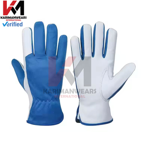 Guantes de Cuero Sintético de Alto Rendimiento, Guantes de Trabajo con Agarre Duradero para Tareas de Almacén, Venta al Por Mayor OEM - Product Image 1