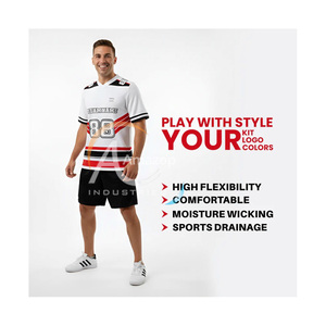 Maillot de football américain de haute qualité 200 GSM en maille polyester durable, personnalisable avec nom et numéro, fabricant OEM en gros - Product Image 5