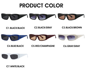 TY2231 New Trendy Street Shooting Personality Shades Designer Custom Logo Small Square Frame Vintage Women Men <b>Sunglasses</b> 2024 - Product Image 5