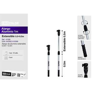 Rouleaux de peinture pour portes et fenêtres ALARGO ALUMINIUM 0,5m + 0,5m - Product Image 3