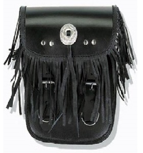 Juego de barra Sissy para motocicleta de cuero con estilo Concho, bolsa de equipaje de lona de aluminio, bolsa de herramientas para SILLÍN - Product Image 1