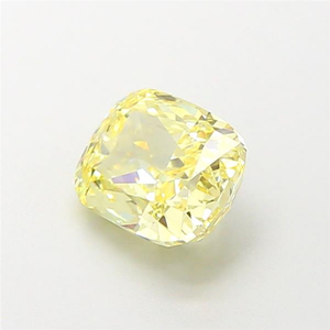 Diamant de laboratoire CVD certifié, taille coussin, jaune intense fantaisie, taille radiant, pour la création de bijoux fins de luxe avec pierres précieuses en vrac - Product Image 2