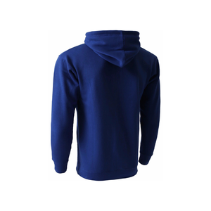 <b>Men's</b> <b>Navy</b> Hooded Sweatshirt Regular Fit Cotton <b>Fleece</b> Casual Pullover With Front Pocket Autumn Wear - Product Image 2