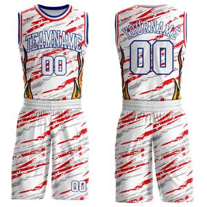 Wholesale Custom OEM All-White Basketball Uniform Set Premium Anti-Bacterial Sublimated Recycled Polyester Team Jersey Shorts - Product Image 1