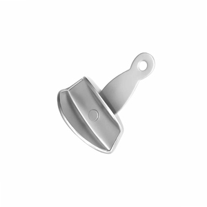 Plateaux d'empreinte dentaire perforés, manuels, réutilisables, pour prothèse, en acier inoxydable et silicone, pour mâchoire inférieure, taille moyenne, de base, haute qualité, pour osseux - Product Image 4