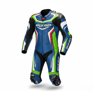 Traje de Carreras MALIK RAZA de Cuero Perforado Transpirable |   Matriz de Ventilación y Refrigeración |   Equipo Personalizado para Pistas de Carreras 2026 - Product Image 6