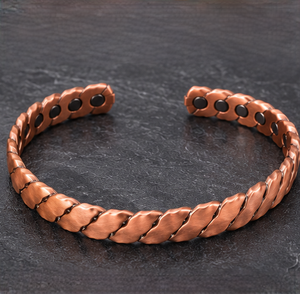 Pulsera de Cobre Puro Magnética con Eslabones Trenzados de Lujo, Joyería Metálica de Lujo, Regalo Promocional Novedoso - Product Image 6