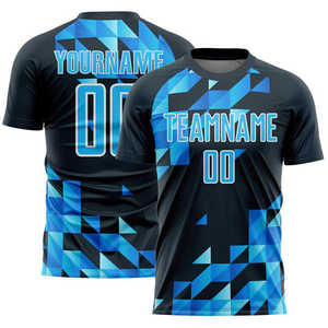 เสื้อฟุตบอลชายแบบสั่งทำพิเศษ พิมพ์ลายแบบ Sublimation ชุดฟุตบอลระบายอากาศได้ดี เหมาะสำหรับการแข่งขันและฝึกซ้อม พร้อมชื่อผู้เล่น ผลิตจากโพลีเอสเตอร์ 100% - Product Image 5
