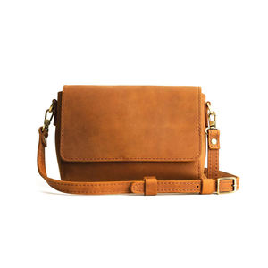 Bolso Bandolera de Piel Sintética Marrón con Solapa, Asa Única y Cierre de Cremallera para Viajes Diarios - Product Image 2