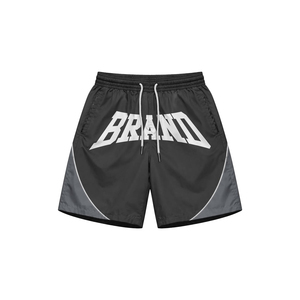Diseña Tu Propio Conjunto Deportivo para Hombre, Negro y Gris, con Estampado por Transferencia de Calor, Chaqueta de Punto de Secado Rápido, Pantalones Cortos, Conjunto Cortavientos de Primavera - Product Image 3