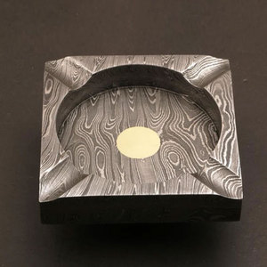 Custom Handmade Damascus Steel <b>Ashtray</b> High Quality Metal <b>Ashtray</b> for Indoor Outdoor Smoking Accessories - Product Image 4