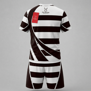 Uniforme de rugby duradero que ofrece comodidad, movilidad y opciones de impresión personalizadas para clubes y ligas de rugby. - Product Image 4