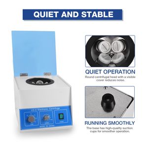 Centrífuga Eléctrica Portátil de Sobremesa, 4000 RPM, 110V, 60Hz, 100ml, 4 Tubos, con Temporizador y Control de Velocidad - Product Image 3