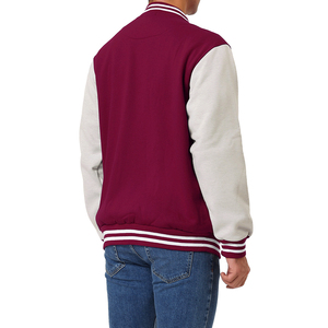 2025 Fall Winter Unisex Varsity Jacket Geometric Print Casual Windproof Baseball Zipper Hooded Jacket <b>Top</b> Wool Fabric - Product Image 5