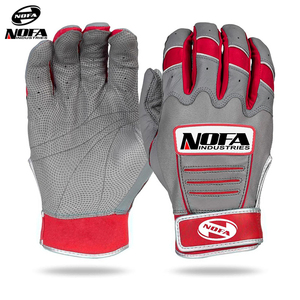 Gants de frappeur de baseball et softball en gros, haute qualité, 100% cuir, durables, respirants, pour droitiers, hommes et femmes, couleur personnalisable - Product Image 1