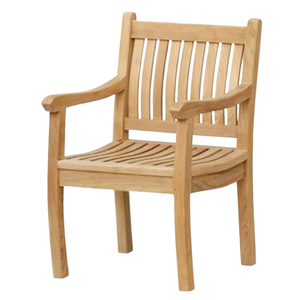 Sillón de Jardín Moderno y Duradero de Madera de Teca con Respaldo y Asiento de Listones - Product Image 3