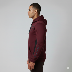 Sweat-shirts chauds pour hommes avec fermeture éclair, 100 % coton, brodés, élégants, épais, doublure intérieure en polaire confortable, vente en gros pour l'hiver - Product Image 3