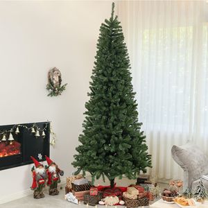 Albero di Natale Artificiale da 2,7 m con 2132 Punte di Rami, Base in Acciaio ad Apertura Automatica, Decorazione Natalizia per Casa e Ufficio, Albero di Natale Verde - Product Image 1