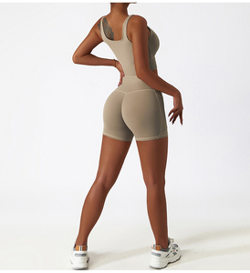 Conjunto de Dos Piezas para Mujer, Ropa de Yoga, Chaleco Sin Mangas Ajustado, Leggings de Cintura Alta, Conjunto Deportivo para Gimnasio - Product Image 6