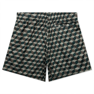 Shorts de basketball en mesh respirant pour hommes, avec logo brodé personnalisé, faible MOQ, taille mi-haute élastique, motif 3D, 100 % polyester - Product Image 2