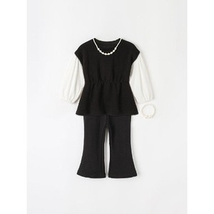 Conjunto de Ropa Infantil OZKIZ Estilo Coreano con Patrón Sólido, Moda al por Mayor para Niñas de 2 a 7 Años para Primavera/Otoño - Product Image 1