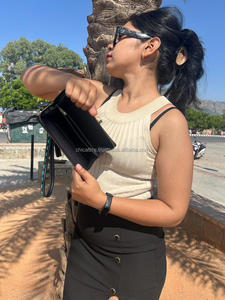 กระเป๋าคลัทช์หนังวัวขนเฟอร์กระเป๋าคลัทช์สำหรับผู้หญิงดีไซน์ใหม่กระเป๋าถือหนังมีพู่ - Product Image 5