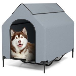 33 \ "X 52 \" casa di animali di lusso con finestre mobili Premium per animali domestici - Product Image 2