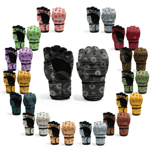 Gants de sparring en cuir de haute qualité, coupe-vent, imperméables, personnalisés, avec fermeture Velcro, pour le combat, le kickboxing, OEM. - Product Image 1