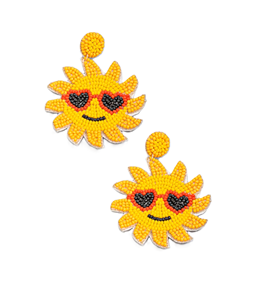 Pendientes de nube con cuentas y bordado de arcoíris, el mejor diseño para mujer, coloridos, hechos a mano, modernos, con patrón meteorológico - Product Image 5