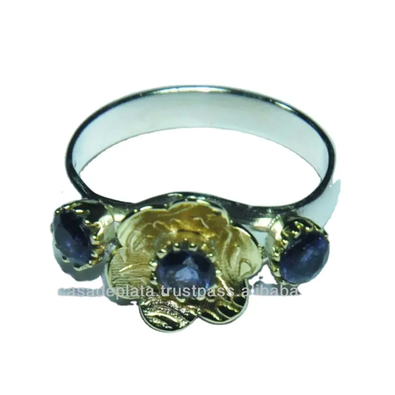 Vermiel Natural Rough Gemstones Rings Solid 925 sterling silver handmade jewelry
