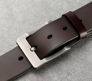 Ceinture en Cuir Véritable pour Hommes, Personnalisable, Luxe, Vente Chaude, Mode, Décontractée, Boucle en Alliage Réglable - Product Image 6