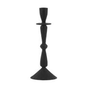 Decorative Hand Forged Aluminum <b>Black</b> Trident <b>Candelabra</b> Tabletop Candle Holder with Christmas Customized - Product Image 1