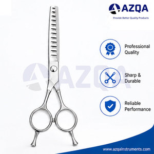 Stainless Steel Professional Hair <b>Thinning</b> Shears With Single Toothed Blade Adjustable Tension Screw And Finger <b>Ring</b> Handles - Product Image 6