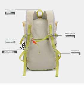 Lightweight Outdoor Hiking <b>Backpack</b> Dual Bungee Cord System Water Resistant Camping Rucksack Sport Daypack travel <b>backpack</b> - Product Image 6