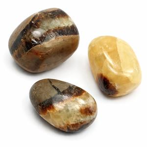 Pierres Roulées Septariennes Naturelles, Cristal de Guérison Poli, Style Amour, Écologiques, 2-3cm, pour Décoration Maison, Mariage, Énergie Reiki - Product Image 1