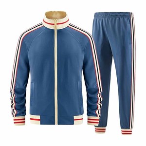 Custom Men <b>Track</b> Suits Sets Long Sleeve Full-zip Sweatsuit Active Jackets and Pants available in different color - Product Image 6
