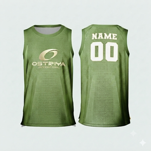 Camisetas de Baloncesto Unisex a Precio Económico, 100% Poliéster, Secado Rápido, Impresión por Transferencia de Calor, Transpirables, Tallas Grandes, Personalización Frontal del Equipo - Product Image 1